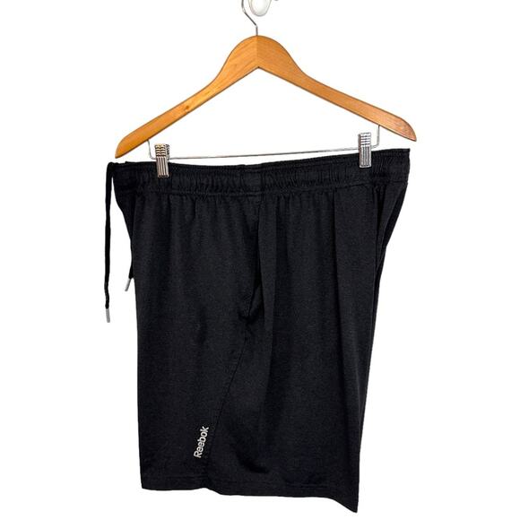 Reebok Athletic Shorts XL Gym Basketball Sportswear Pockets Charcoal Drawstring - Picture 12 of 14